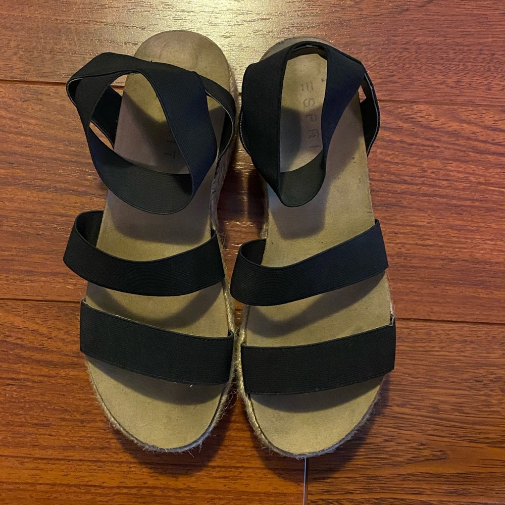 Black Strappy Platform Sandals